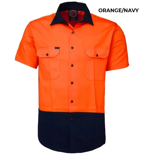 MENS - OPEN FRONT WORKSHIRT - RM1050S