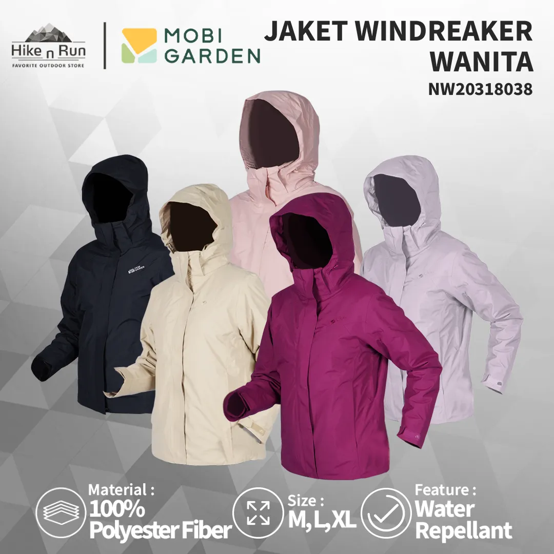 Mobi Garden Jaket Windbreaker Wanita NW20318038