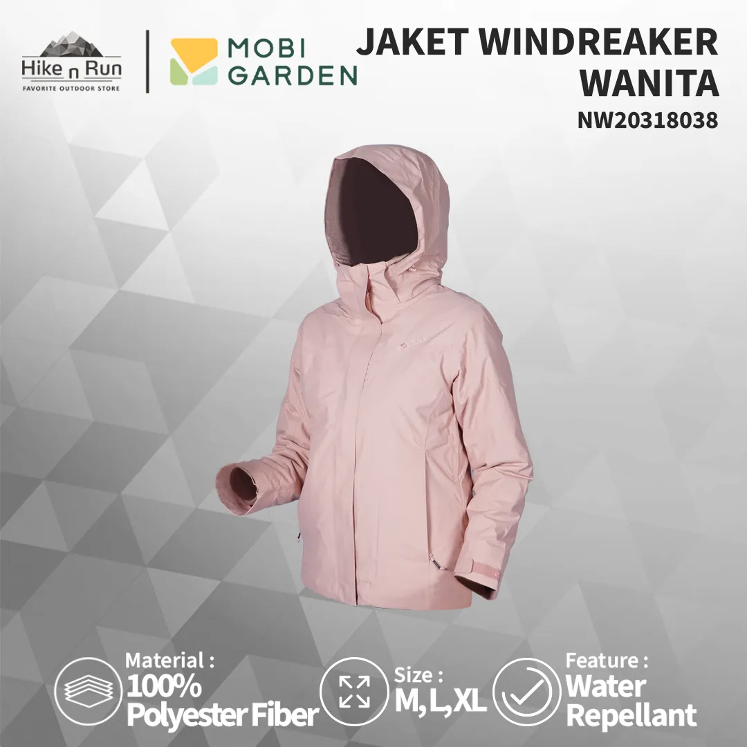 Mobi Garden Jaket Windbreaker Wanita NW20318038