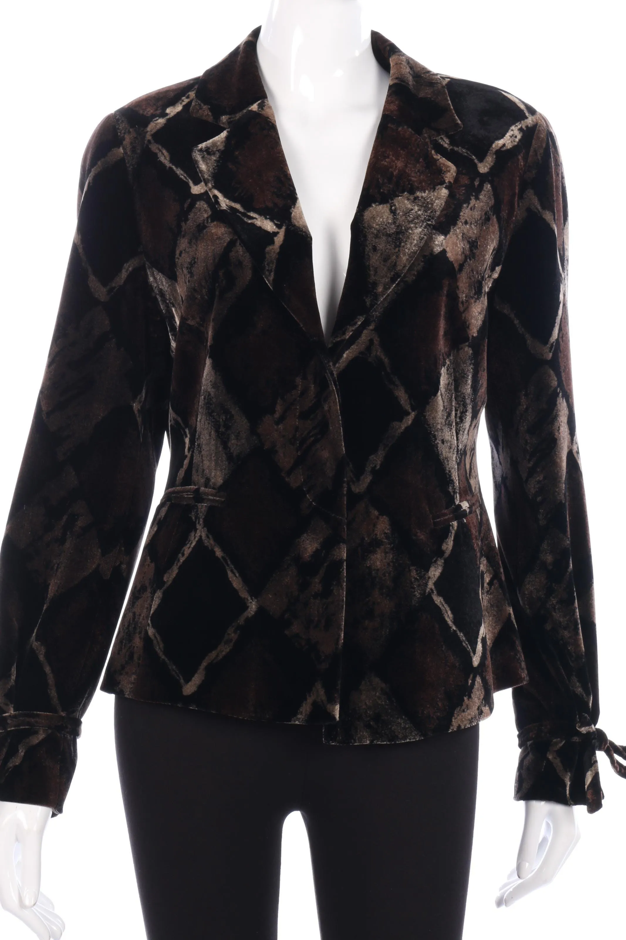 Monica Magni velvet jacket, size 14/16