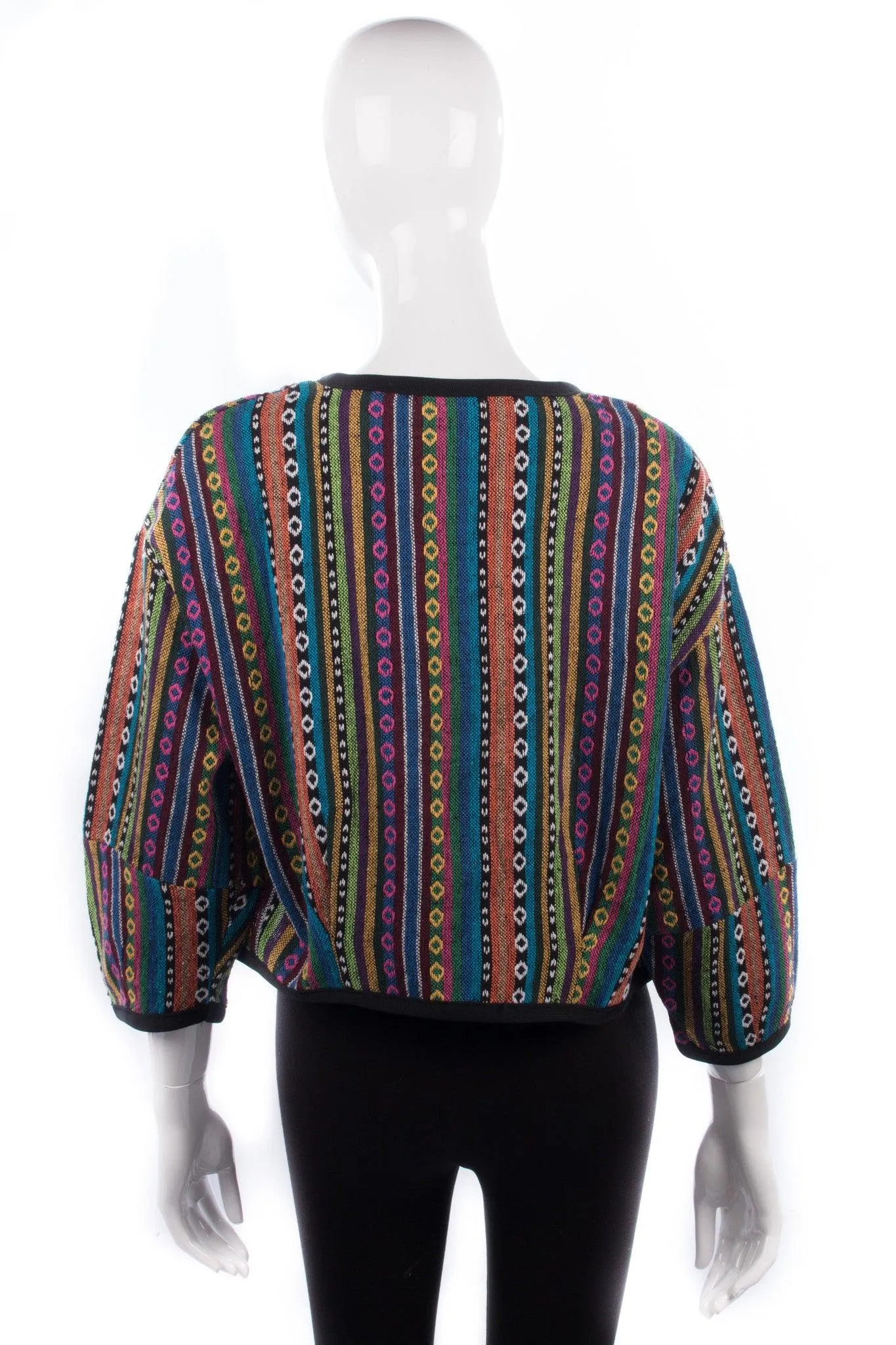 Naanaa Wang Multicoloured Woven Ethnic Top Cotton Est Size 12/14