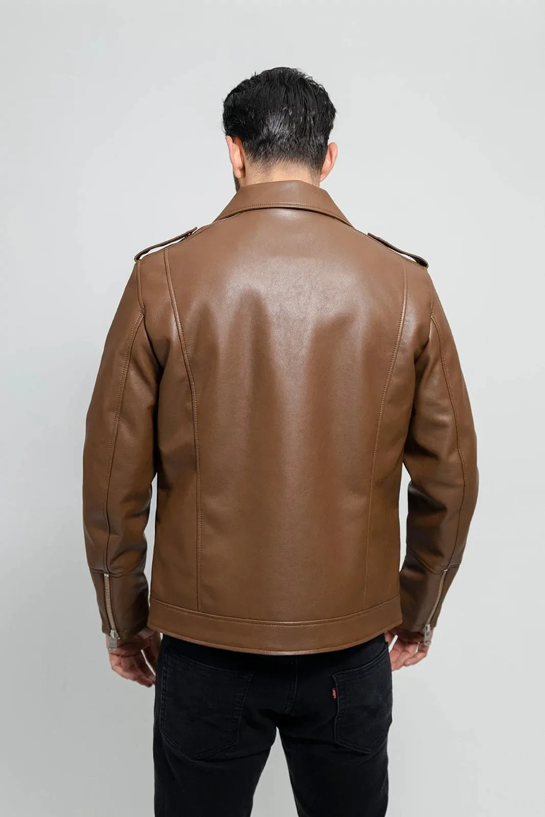 Nash Mens Vegan Faux Leather Jacket