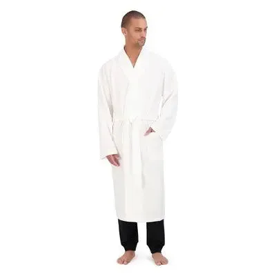 New - Hanes Premium Men's Solid Waffle Robe