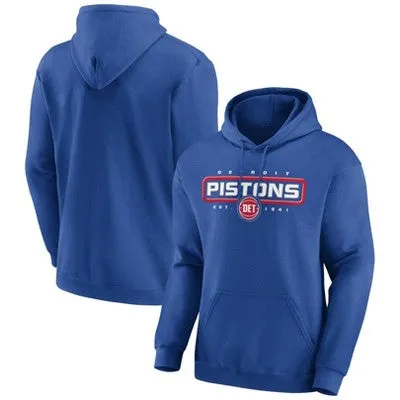 New - NBA Detroit Pistons Men's Fadeaway Jumper Hooded Sweatshirt - XL