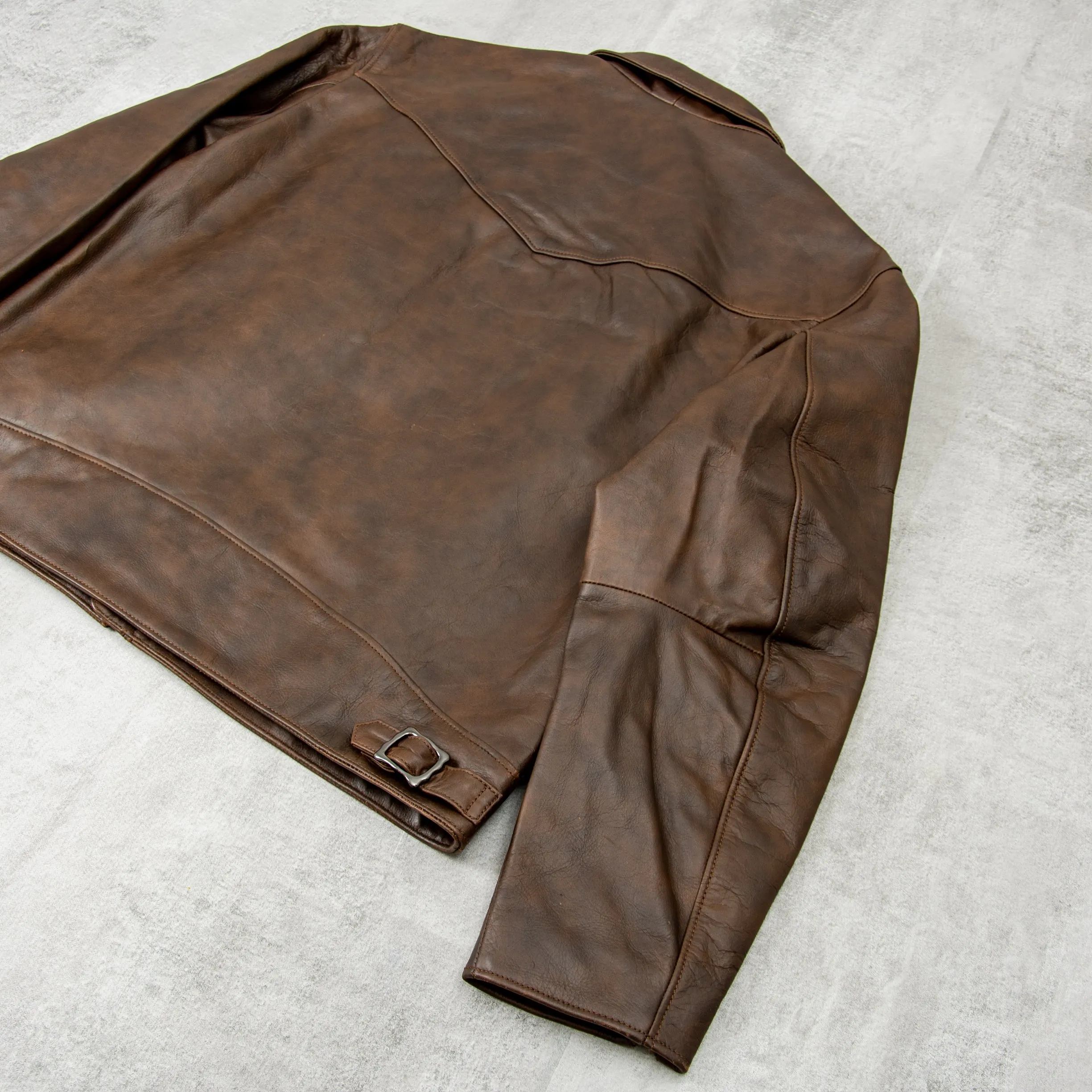 Nudie Eddy Rider Leather Jacket - Brown