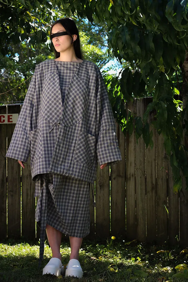 Otsu Shirakawa Jacket - Cotton Gingham