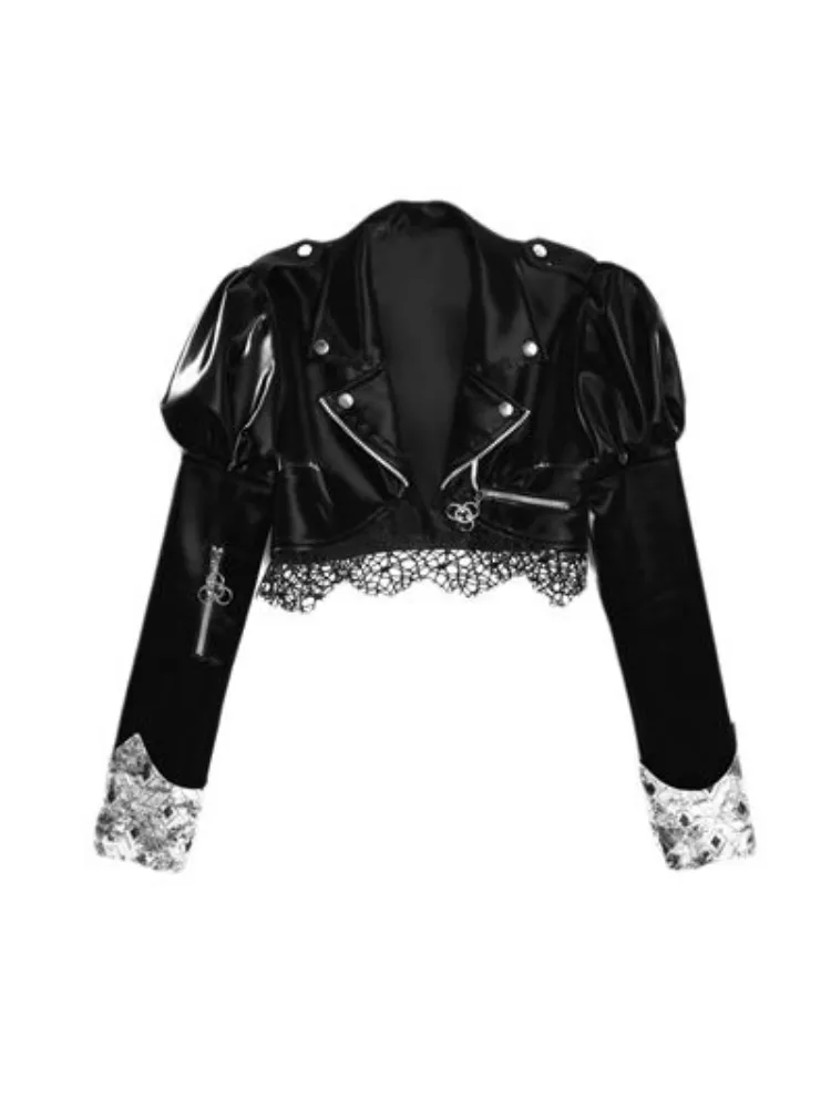 Punk Short PU Leather Jacket【s0000001031】