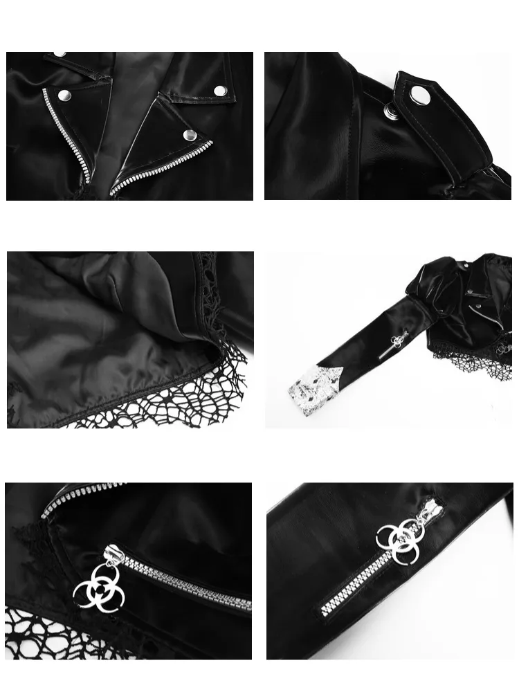 Punk Short PU Leather Jacket【s0000001031】