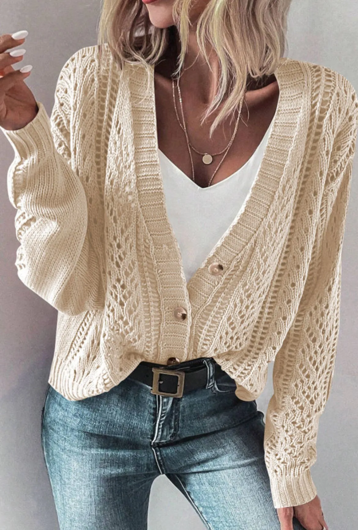 *reopened* Liesel Openwork Cardi