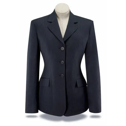 RJ Classics Ladies Devon Show Coat - Navy Herringbone