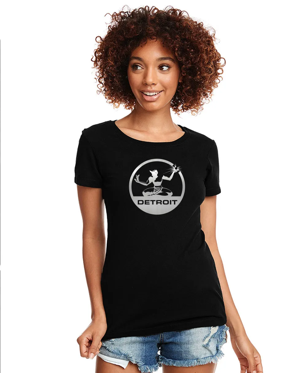 Spirit of Detroit Ladies Black Tee