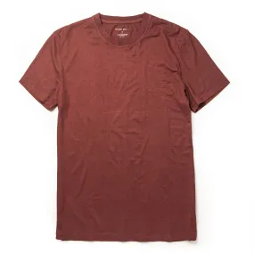 The Cotton Hemp Tee in Rust