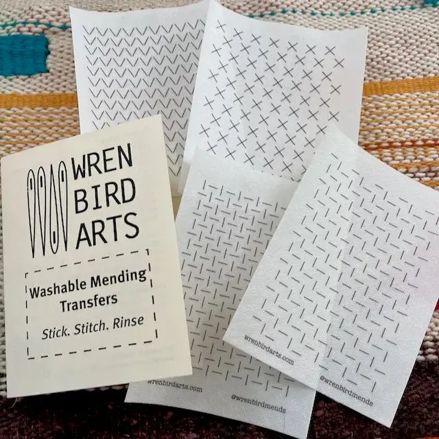 Wren Bird Arts Washable Mending Transfers