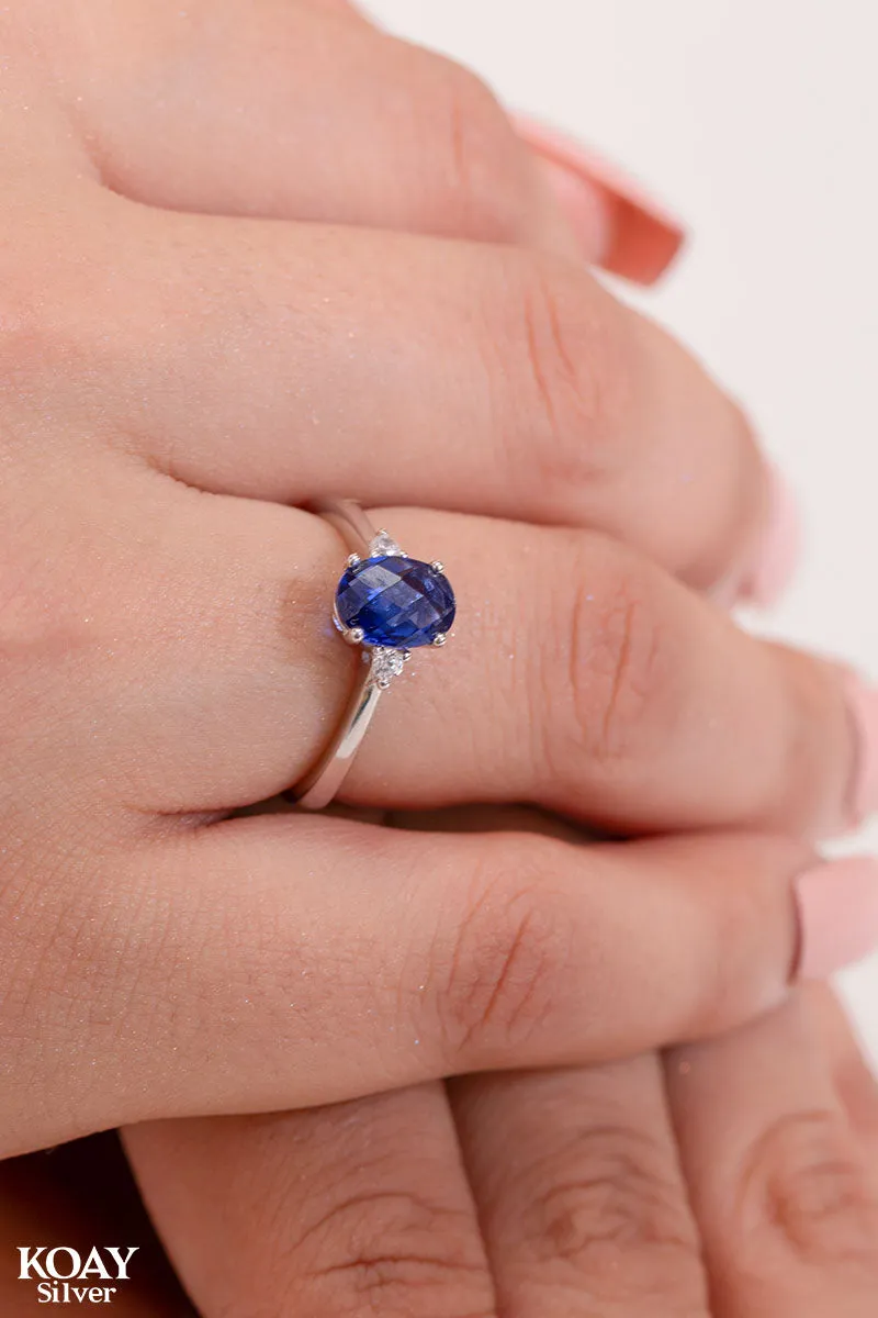 Zircon Ring (070-Navy)