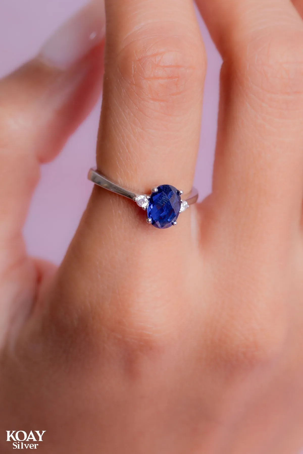 Zircon Ring (070-Navy)