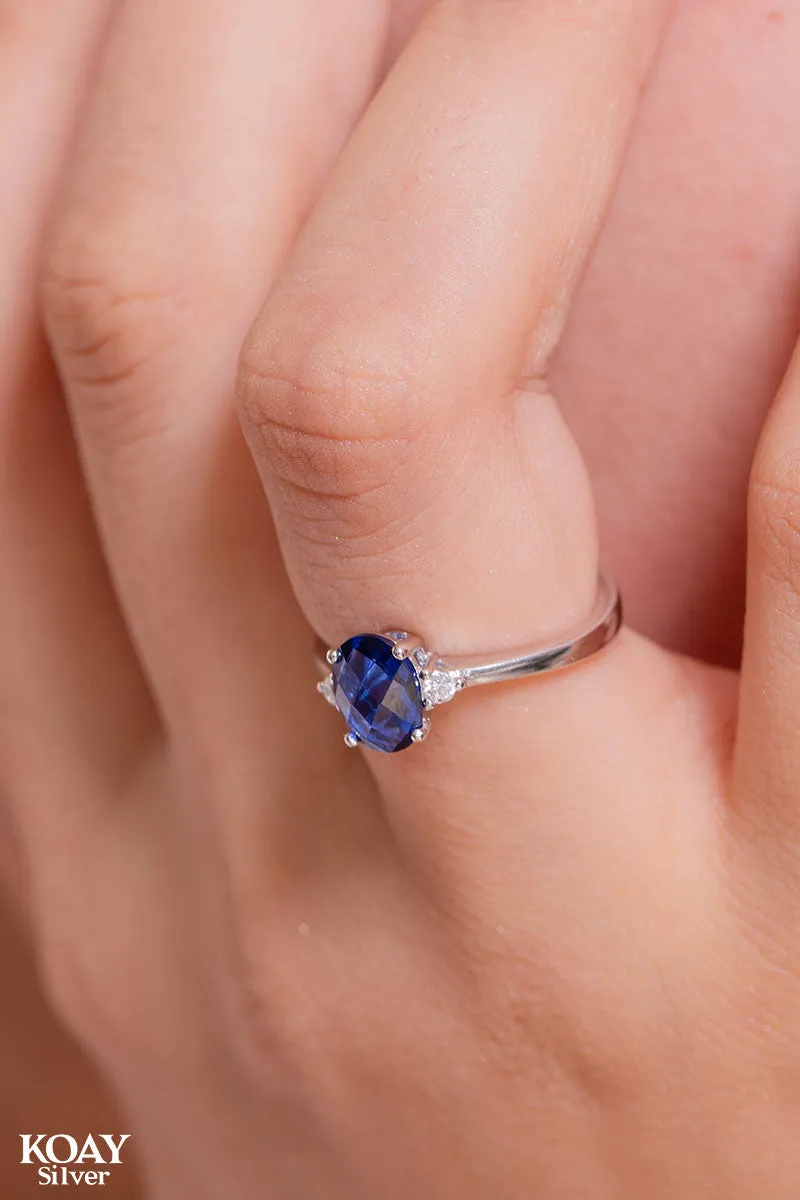 Zircon Ring (070-Navy)